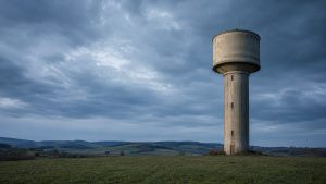Château d'eau — supervision GTB de pompage collectif d'eau potable, Bourgogne-Franche-Comté